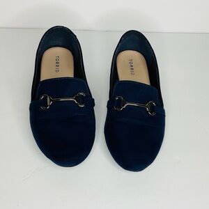 Torrid Velvet Loafers Navy Blue US 9W